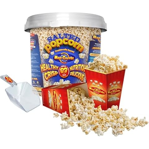 MacCorns Mega Bucket Salted Butter Popcorn Cover