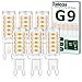 Produktbild Tailcas G9 LED Lampe Warmweiß 3000K Birne, ersatz 30W 40W G9 Halogenlampe, 3.5W Glühbirne G9 LED Leuchtmittel 350 Lumen Warmweiss, AC 220-240V, Kein Flackern Nicht Dimmbar, 6er Pack Mini Glühlampe