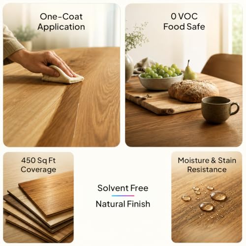 Image of Magnifico Monocoat Oil for Wood Finishing & Restoration, Sports Equipment, Wall Base Coat & Putty, Tools & Hardware - Natural Wood Varnish.