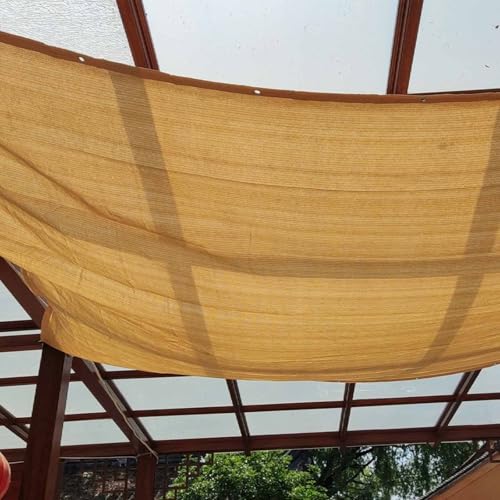Toldo de malla para pérgola de patio con protección solar 75% UV de 2x7 m 7