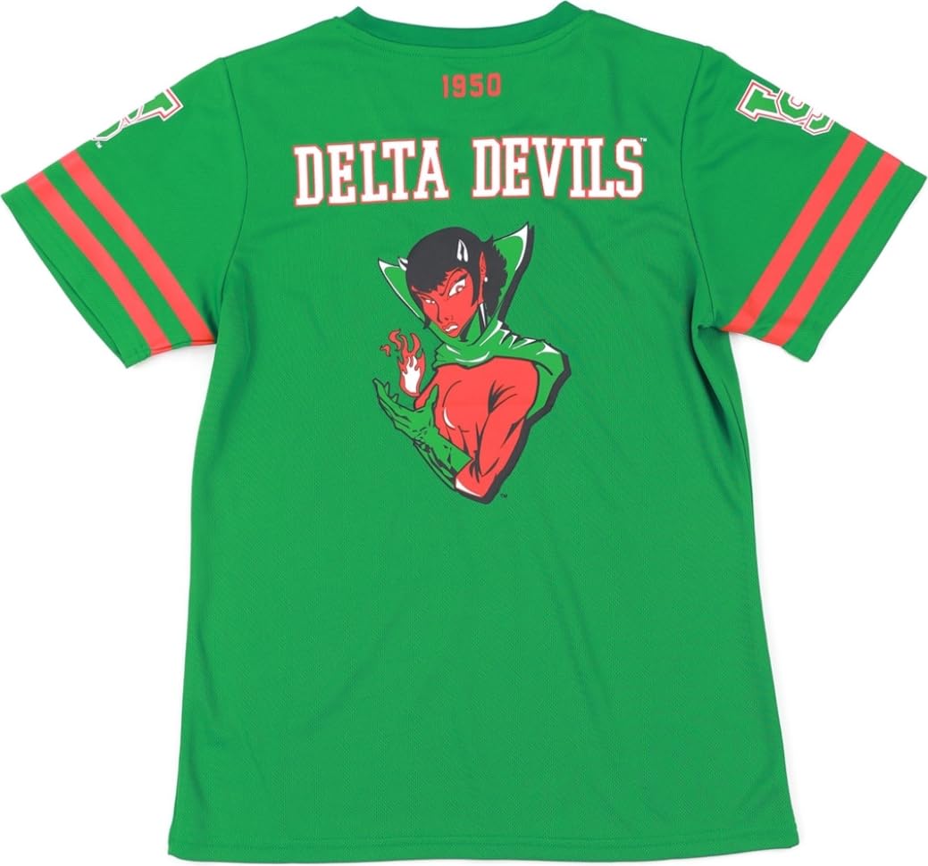 Big Boy Mississippi Valley State Delta Devils S1 Womens Football Jersey Tee [Green - M] - ID#68052