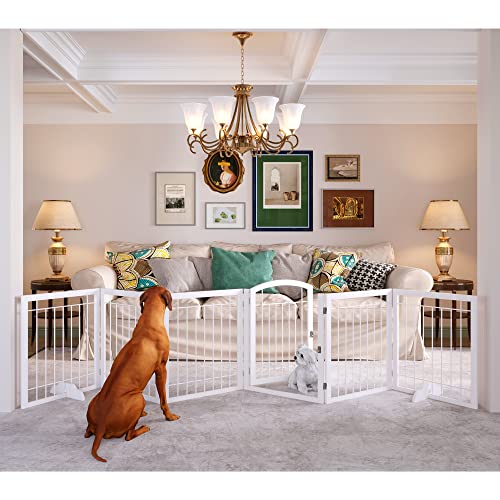 JSB 144-inch Extra Wide 30-inch Tall Dog gate with Door