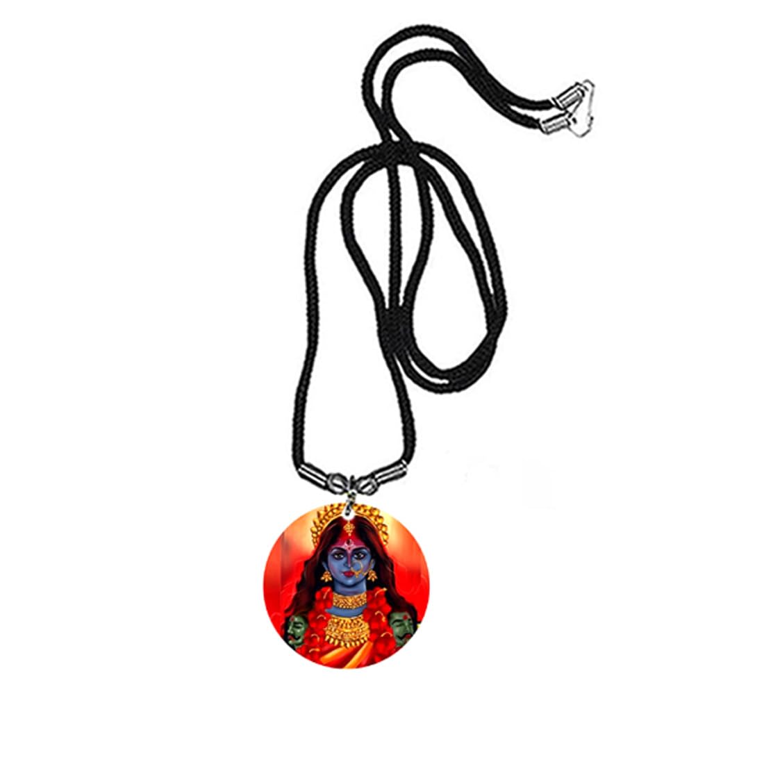 Blessing Maa Kali Bead Chain Acrylic Pendant for Men & Women | Hindu Religious Spiritual Devotional Charm | Lightweight Fashion Jewelry Gift for Puja Festival Casual Traditional Use-image-47