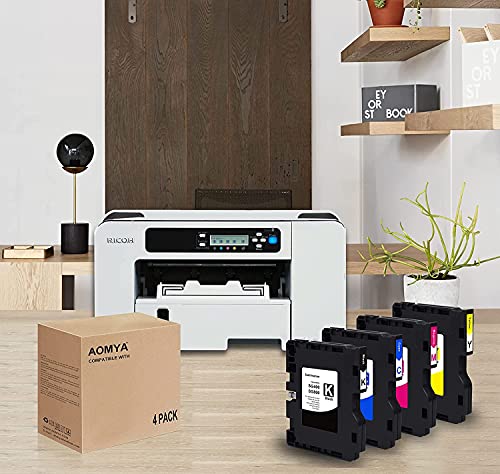 Aomya 4 Pack SG400 SG800 Sublimation Ink Cartridge Heat Transfer Compatible for Ricoh SG3100 3100SNW 3110 3110DN 3110DNW 3110SFNW 3110SNW 7100 7100DN 2100 21OON 2010L SG400 SG800 - Image 4