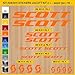 Stickers vélo Scott_KIT 2 Kit Stickers 16 pièces – Choisir immédiatement Colore- Bike Cycle pegatina Cod.0909 (035 Arancione)