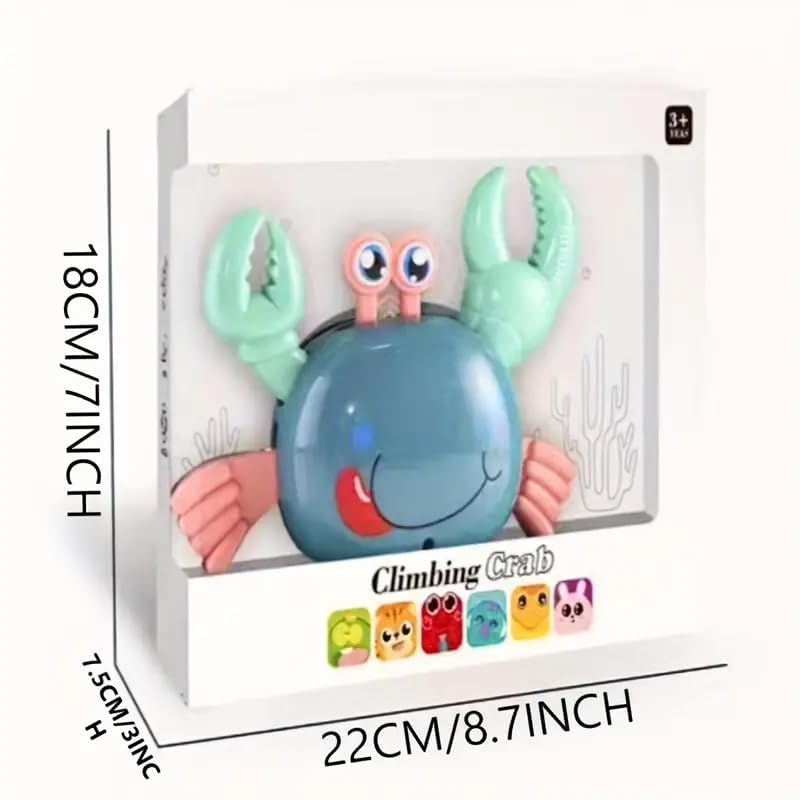 Image of EUPHORIA Toys Baby Toys Crawling Crab Toy for Kids Infant Toddlers Tummy Time Dancing Musical Moving Toys for Babies Boys Girl Birthday Gift