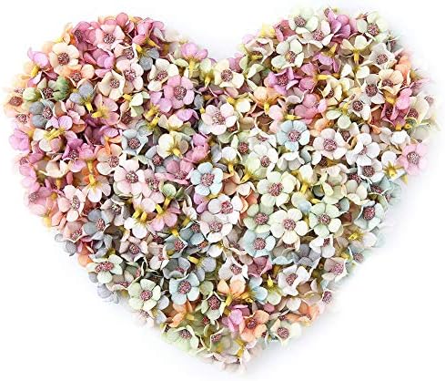 Artificial Flowers Fake Flower Heads in Bulk Wholesale for Crafts Daisy Flower Head Mini Artificial Flower Silk Flower for Crown Scrap Wedding Home Decor DIY Garland Headdress 100pcs 2cm (Colorful)