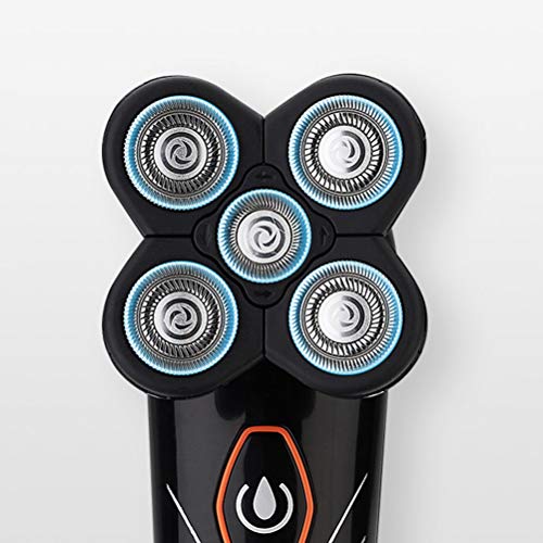 Lurrose À prova d'água recarregável 5 cabeças flutuante masculino barbeador elétrico barba aparador