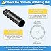 Feekoon 10 Spline Lug Nut Key Replacement for TA23-21/22, Compatible with Bimecc 10-Spline Lug Nut and Lug Bolts, Truck Large SUV with 13/16 and 7/8 Hex Drive, Alloy Steel (Black)