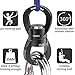 Complete Lyra/Aerial Hoop/Aerial Rings Set,Include lyra,carabiners, Swivel, and spanset (33