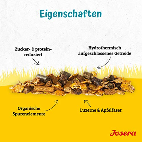 JOSERA Leichter Mix (1 x 20 kg) | PFERD | Premium Pferdefutter für leicht beanspruchte Pferde | Pferdefutter light | zucker- & proteinreduziert | Apfel-Luzerne Müsli | 1er Pack