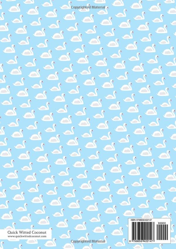 Swan Notebook - Lined Pages - A4 - Premium: (Blue Edition) Fun notebook 192 lined pages (A4 / 8.27x11.69 inches / 21x29.7cm) - Image 2