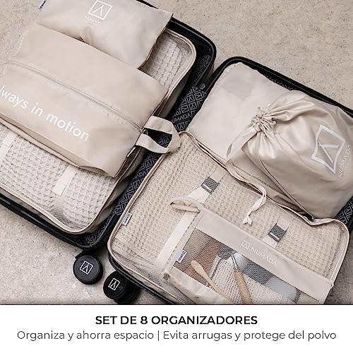 Valise cabine ordonnée avec les packing cubes imperméables Numada - 4