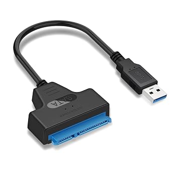HDXH 1Pcs USB 3.0 to SATA Cable Adapter,sata to usb,Connector Lead Cable SATA III,usb to sata adapter,Recovery High-Speed Data Transfer Sata Cable