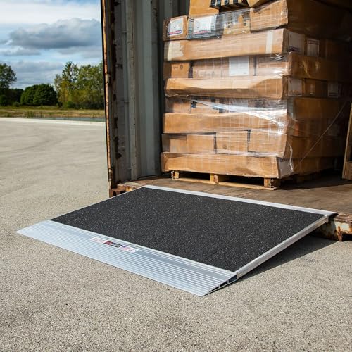 Image of 48 inch x 36 inch HD Ramps Grit-Coat Shipping Container Ramps - 8,000 lb. Capacity