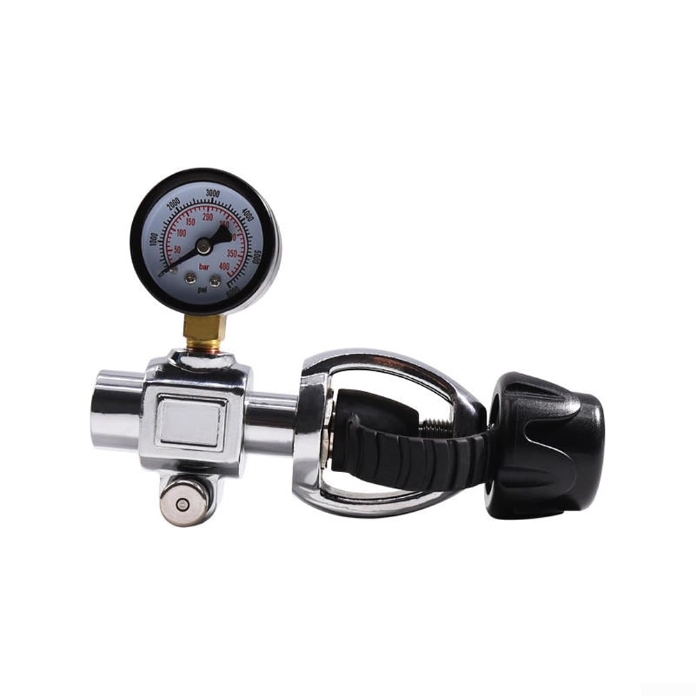 Vanne Test Plongée G5/8 Manomètre 6000 PSI