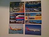  Frankfurt am Main. Flughafen. Konvolut aus 6 Karten. Mehrbildkarten. Southwest Airlines Boeing 737 - 200. Qantas 767. AK.