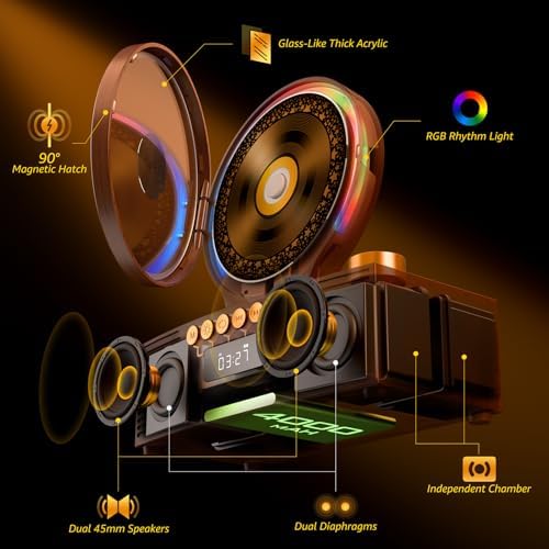 KOGODA Portable CD Player with Bluetooth, Rechargeable & Hi-Fi Speakers Detail
