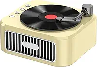falante Wireless Portátil no Estilo de Gravador CD Vintage com Som Estéreo 360 BT5 3 e Modos Reprodução Múltiplos Tempo Longo 10H