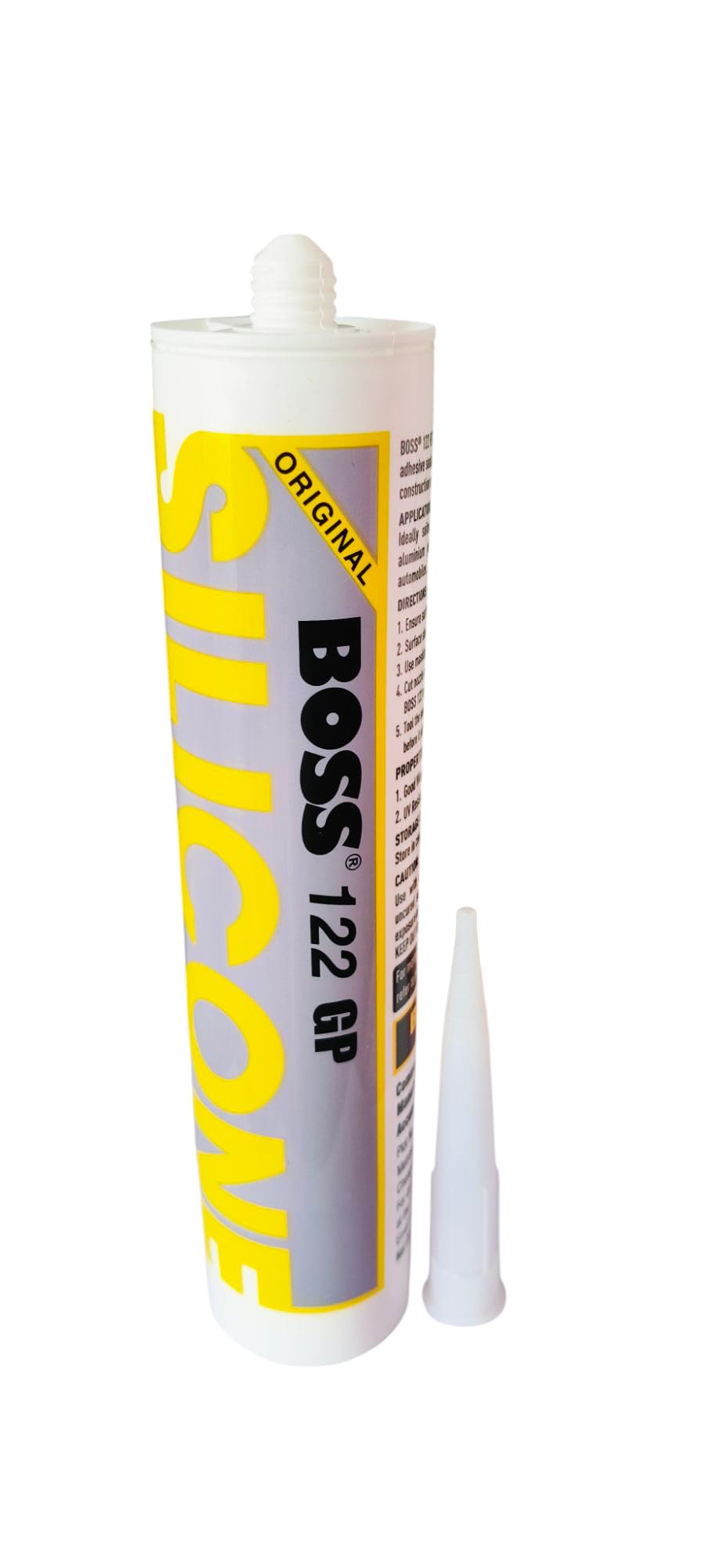 BOSS 122 GP RTV Silicone Sealant, UV Resistant, Weather-Resistant, 270g, White-picture-12