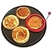 Ozera 4 Pack Silicone Egg Rings Pancake Poachers Molds for Frying-Non Stick, One Size, Red