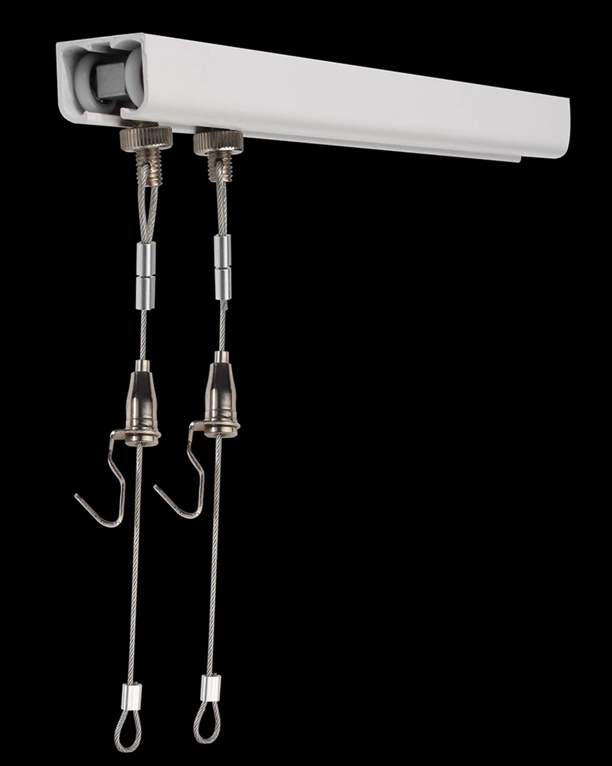 Colgar Cuadros Riel para Cuadros de Aleación de Aluminio con Ganchos Ajustables, Kit Resistente para Colgar Cuadros con Cables y Clavos de Acero Surtidos, Riel para Exhibición de Fotos(98"/2500mm Cabl