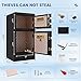 RIDDOST Safe Box Fireproof and Waterproof, 4.5 Cubic Feet Fireproof Safe for Home, Large Digital Money Safe for Cash Documents Jewelry Medicine Gun Storage, Home Safe for Hotels, Banks, Corporate