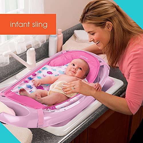 Summer Infant Splish 'N Splash Newborn to Toddler Bath Tub, Pink - Thumbnail 3