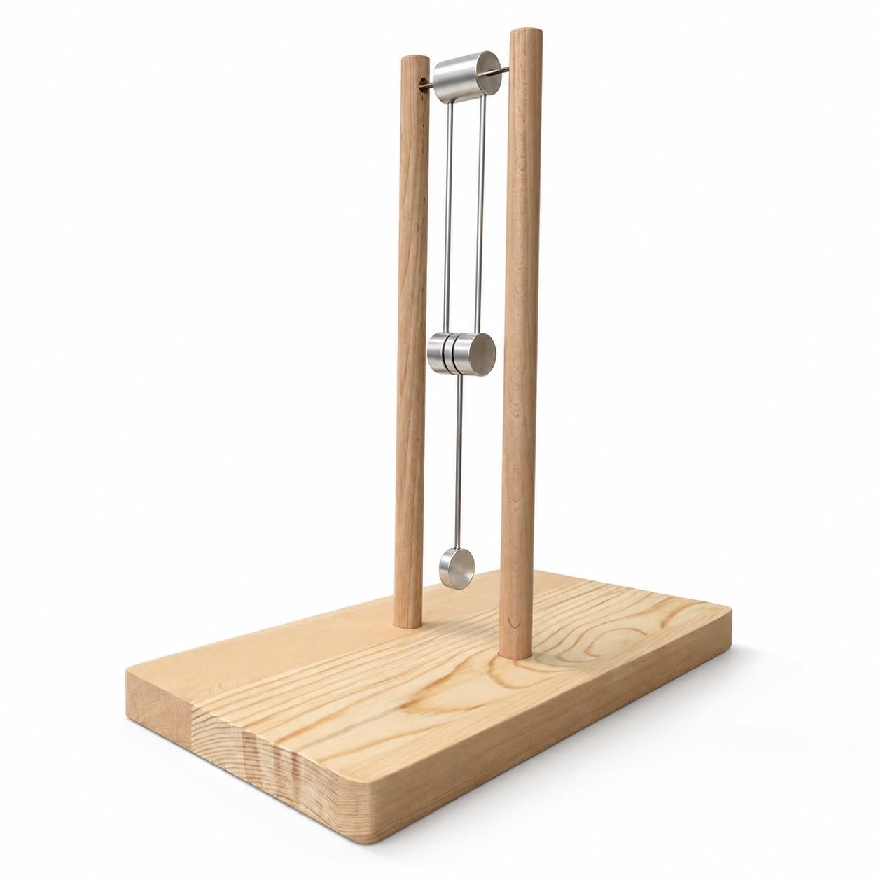 Chaotic Double Pendulum Desk Decor, Wooden Physics Display
