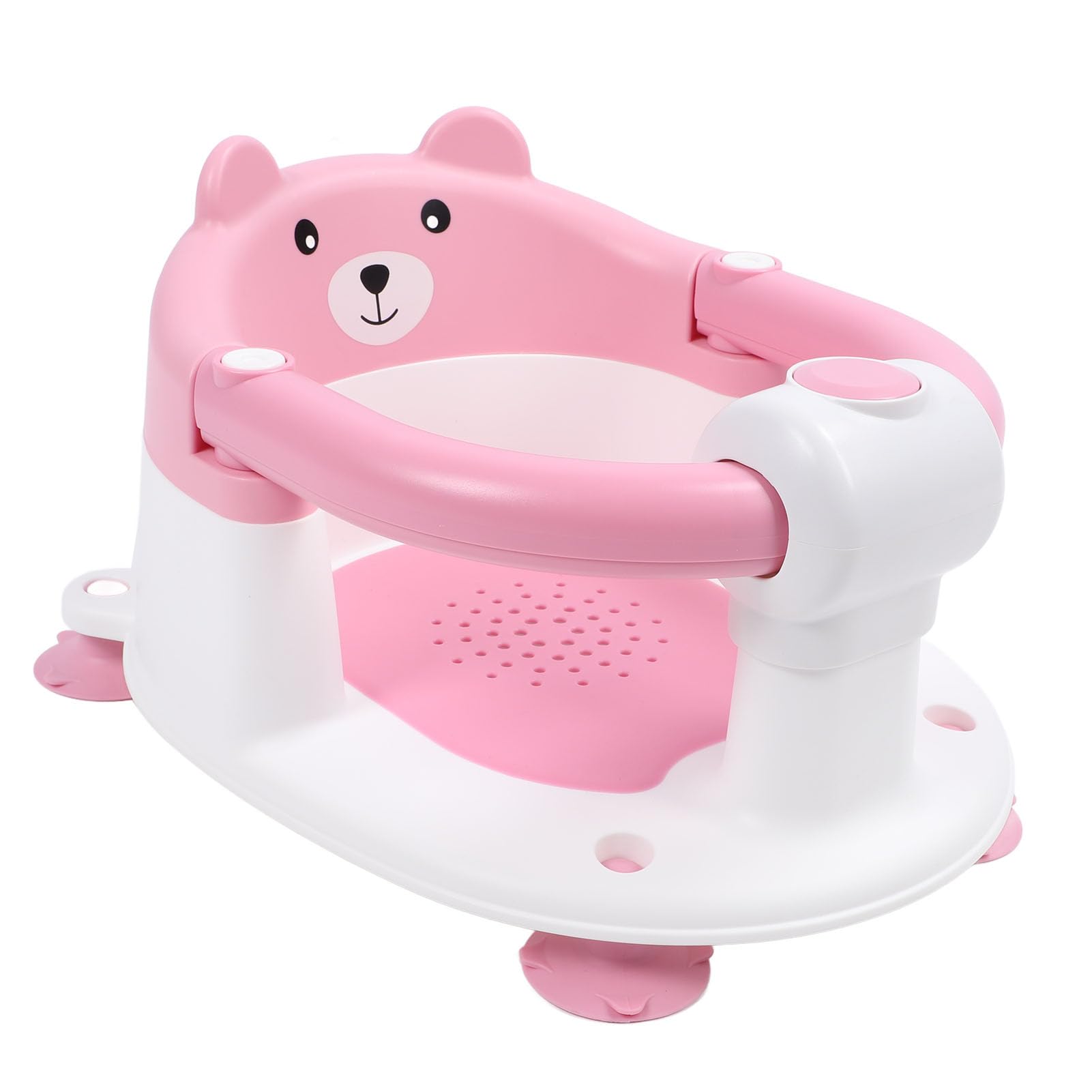 Generic Asiento de Baño para Sentarse para bebé, Taburete de Baño Ligero para Niños Pequeños, Comodidad para Ahorrar Tiempo para, Plástico (PINK)