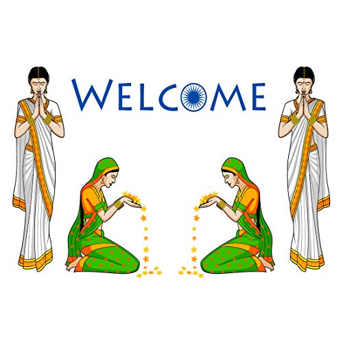 Image of Rangoli Vinyl Wall Sticker Self-Adhesive Wall Decor for Home, Office, Bedroom, and Living Room Decor Easy to Apply & Peel. Parent 5, Design-1