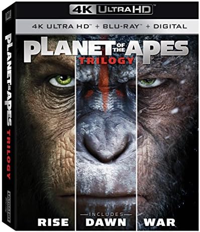 Planet of the Apes 1-3 Trilogy [4K Ultra HD + Blu-Ray + Digital] [4K UHD]