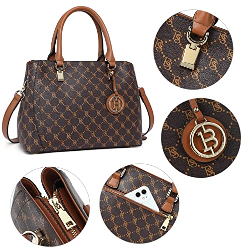 Image of BOSTANTEN Women Leather Handbag Designer Top Handle Satchel Shoulder Bag Crossbody Purses