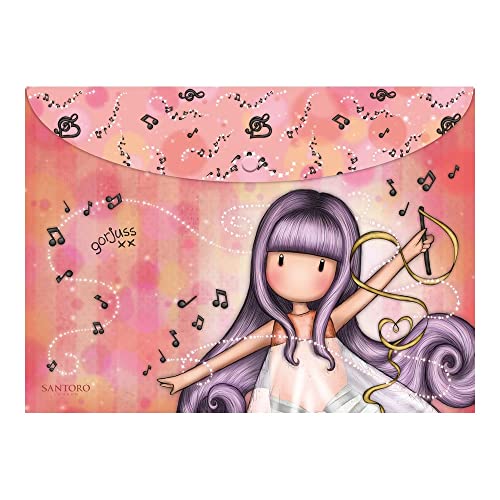 Santoro - Buste in polipropilene A4 con spilla