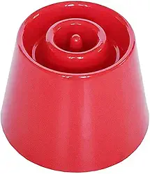 Comedouro Funcional Lento e Alto Dog Eat Vermelho Tamanho P para Cães