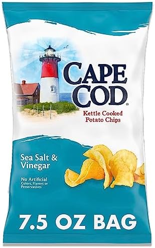 Cape Cod Sea Salt & Vinegar Chips, 7.5 Oz Bag