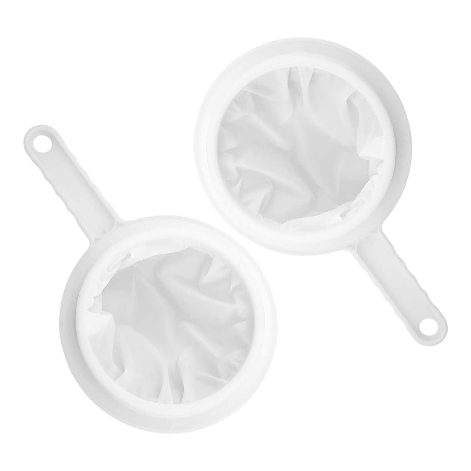 GenericMesh Strainer, 2 Pcs Kitchen Nylon Mesh Filter Spoon Jam Straining Set Strainer Mesh Colander for Filtering Juice Coffee Honey Tea