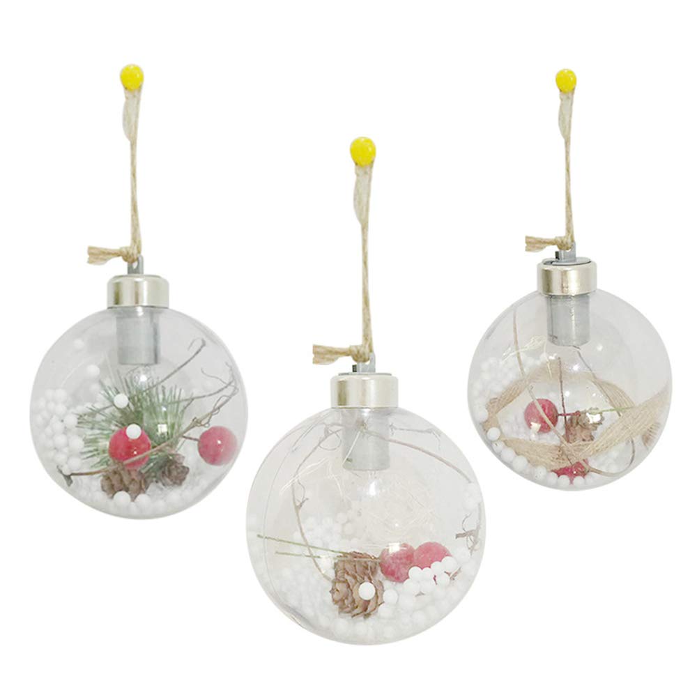 Morbuy Kerstbal Ornamenten Home Decoraties Licht Binnen Outdoor Mooie Hangende Decor voor Kerstmis Feestelijke Tuin Feestdagen
