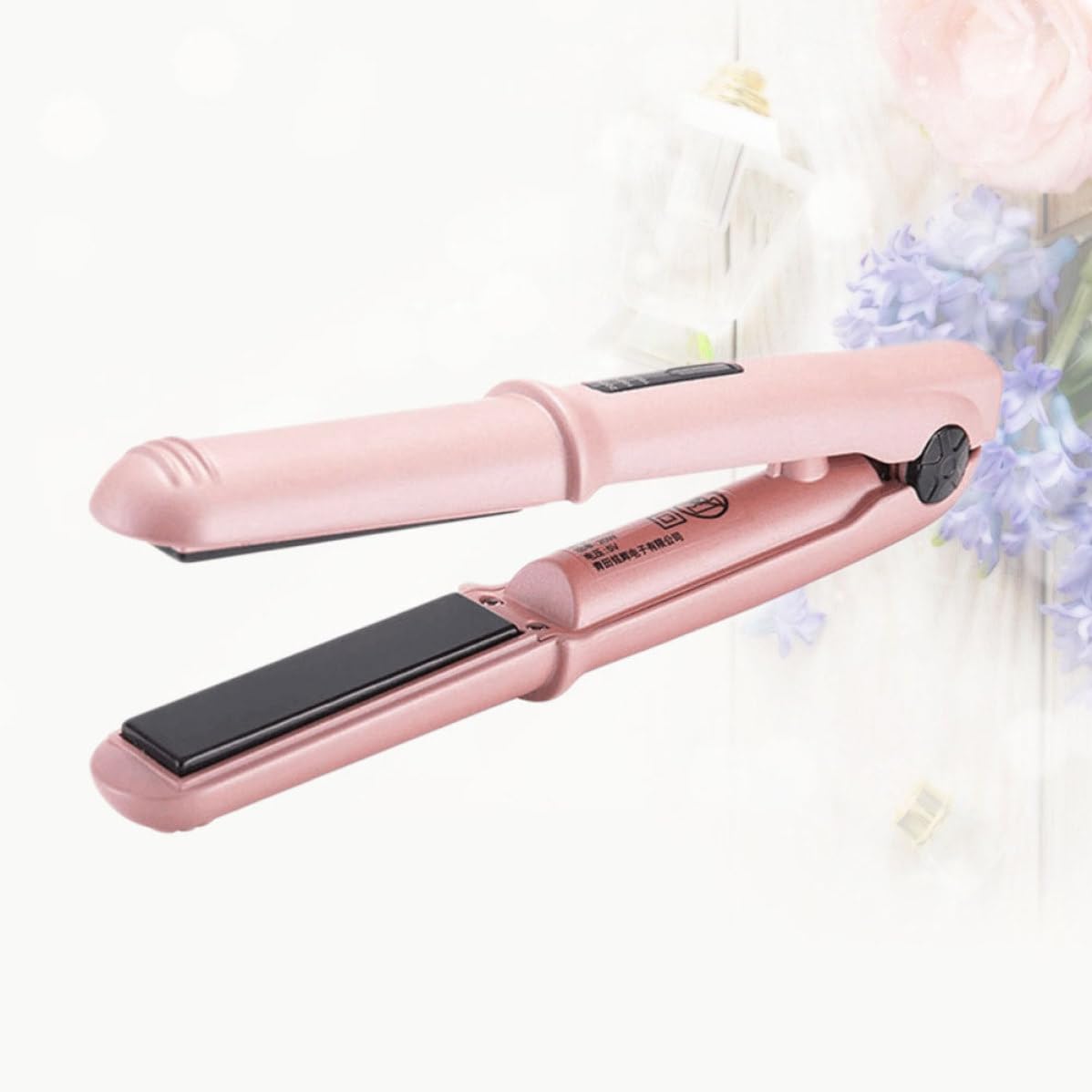 Piastra Arricciacapelli USB Portatile in Lega Rosa per Chioma