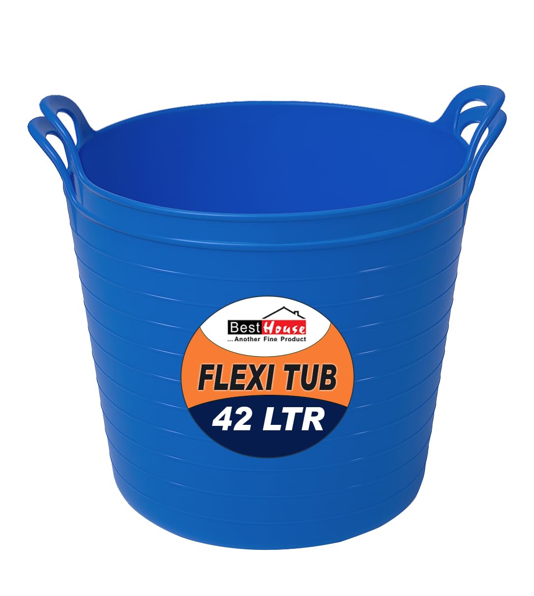 Best House | 3 Pcs of Flexi Tub with Handles | Small Size | Mini | 7 Litres | Black | Garden Tubs | Plastic Storage Container for Home, Washing, Garden Waste and DIY Projects — view 25