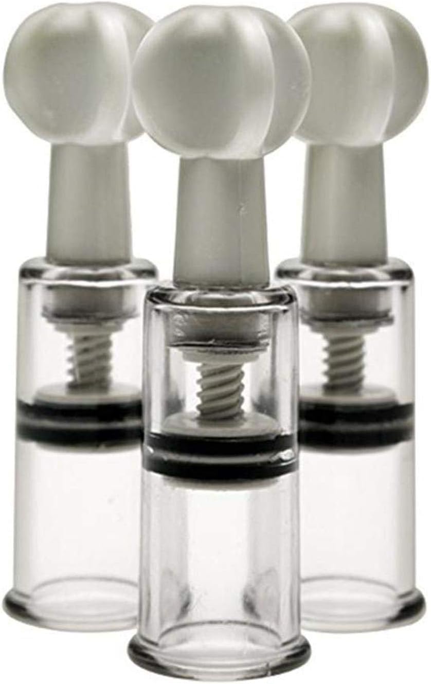 INGKE 3 x Nipple Corrector Cups - Nipple Inverted, Flat and Shy Nipples (White Transparent)