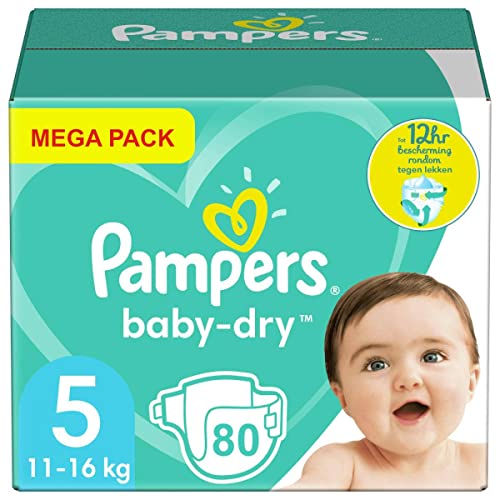 Pampers - Beb&eacute; Seco Maxi Gigante Talla 5 - 80 Piezas