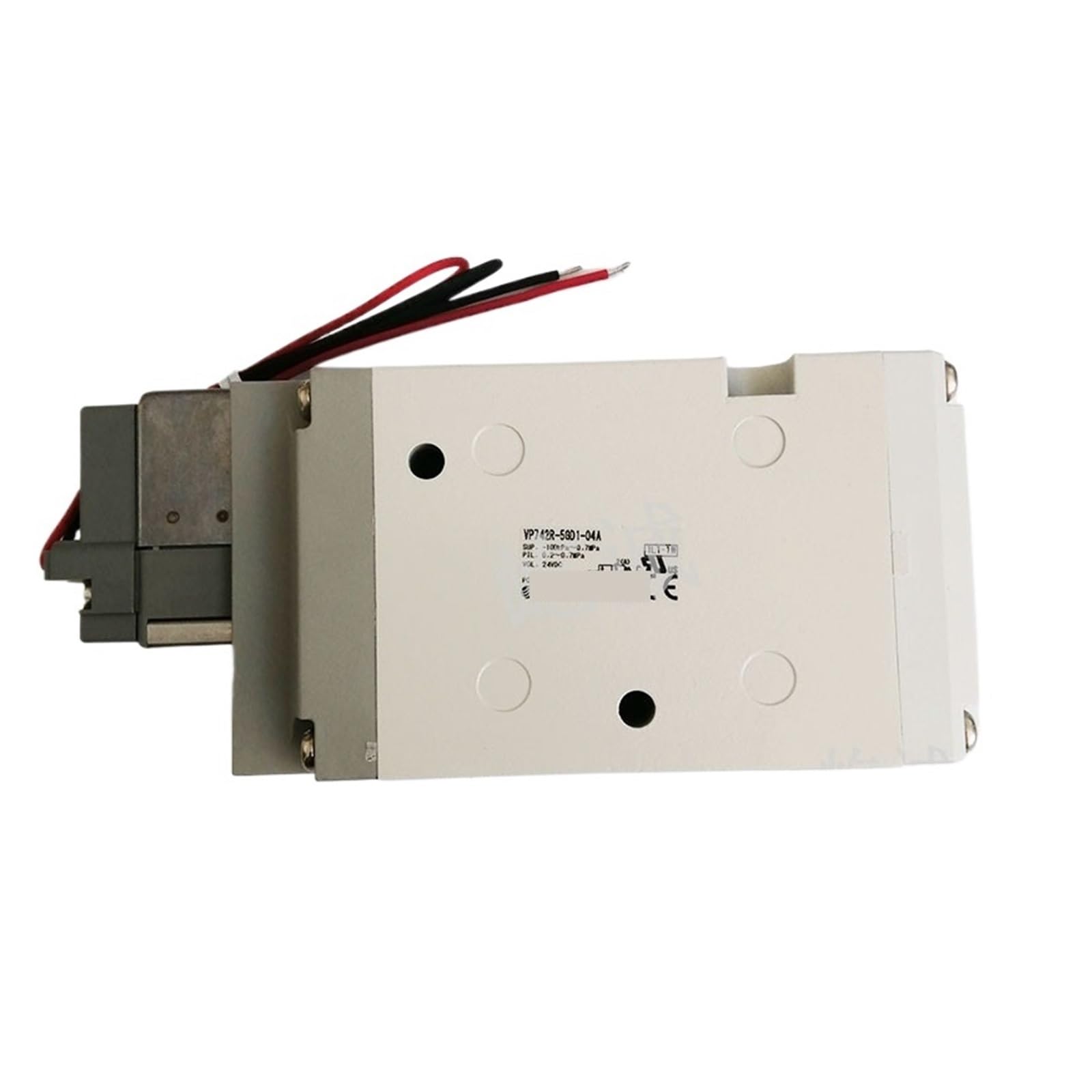 Électrovanne VP742R-5GD1-04A 3 voies avec fil de 300 mm et tension DC24V calibre 1/2