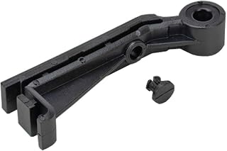 TechnologyLK Shower Door Hardware Bracket, Black Nylon Replacement Pivot Support with Lock Pin for Framed Swing Shower Doors