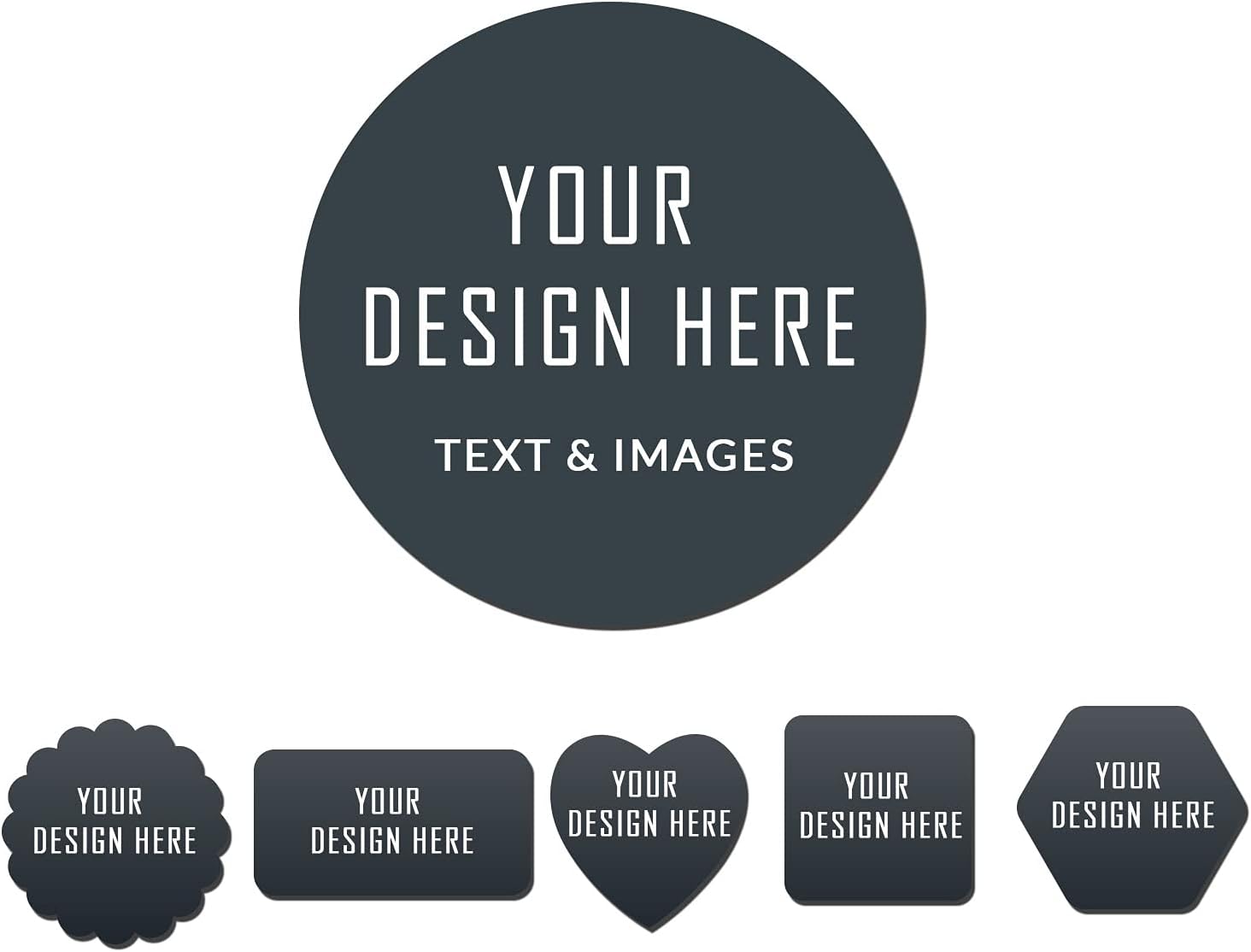 Custom Stickers Circle Labels Printed Business Logo Personalized with Text Photo for Packaging in 1",1.5",2", 3", 4",5",6" on Paper, Vinyl or Transparent 100 to 1000pcs