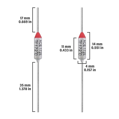 Miniatura 10 de ALLECIN Fusible térmico de 10 Uds. 420.8 F 10A 250V AEC216E fusibles de temperatura 10Amp 250Volt 420.8 F Fusible