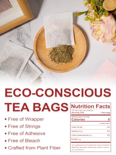 Image of TeeLux Pomegranate Green Tea Bags, Sencha Tea Blend, Sweet & Tart, 100 ct