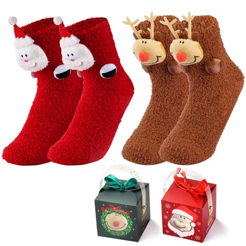 HONMOK 2 Paia Calzini Magnetici Coppia Per Regalo San Valentino Calzini