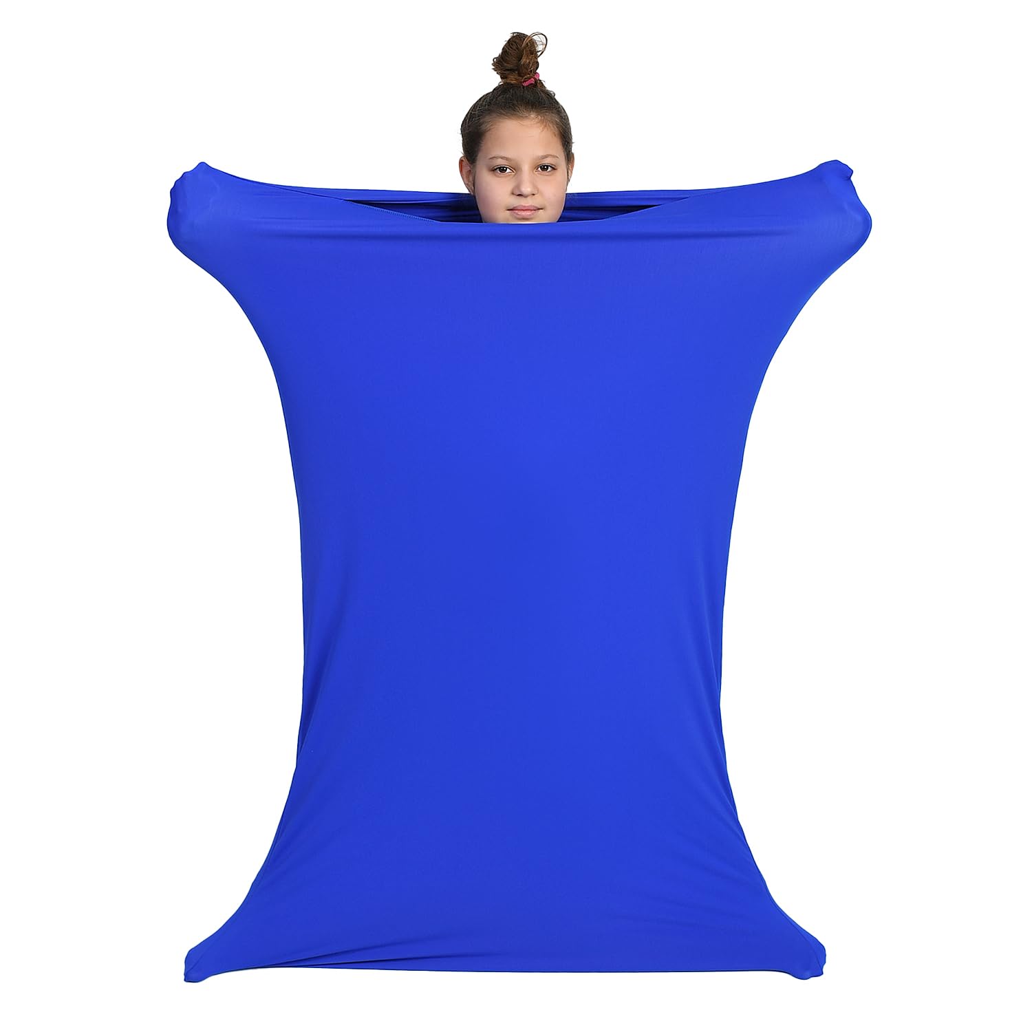 Ganzkörpersocke Sensorisch Kinder und Erwachsene Ganzkörperwickel Stressabbau Autismus ADHD Hilfsmittel M 125 cm Blau