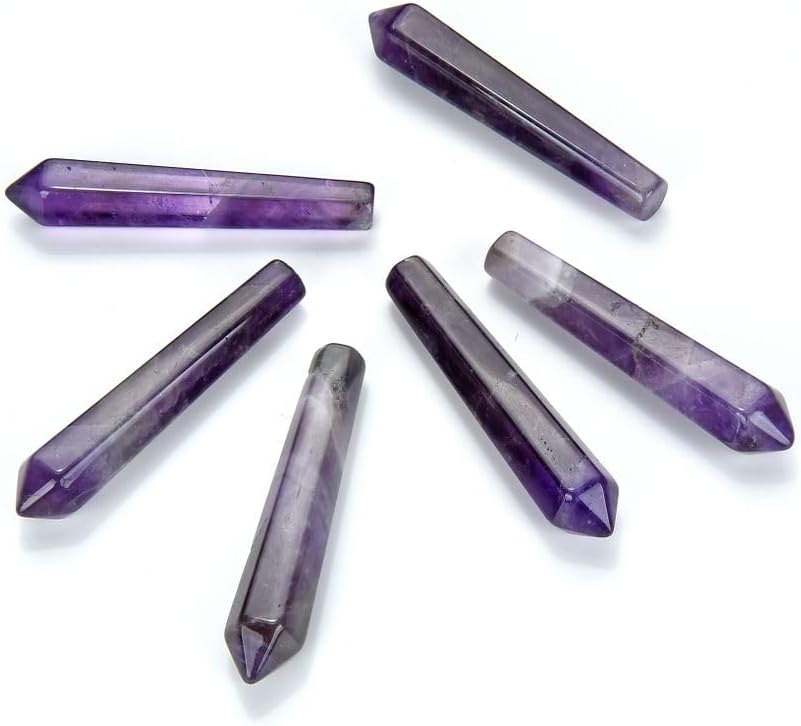 Adabele Natural Semi Precious Stone 52mm Bullet Pointed Pendant Drop Loose Stone for Charm Pendant Necklace DIY Craft Jewelry Making